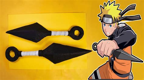 How To Make A Kunai Knife Naruto With Cardboard Diy Naruto Kunai