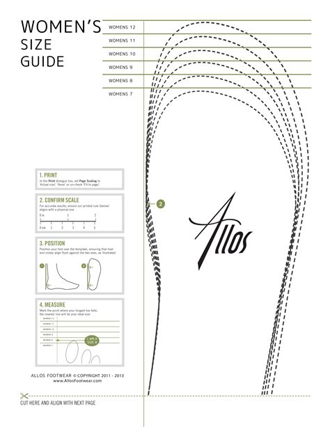 Womens Printable Shoe Size Chart Printable Templates