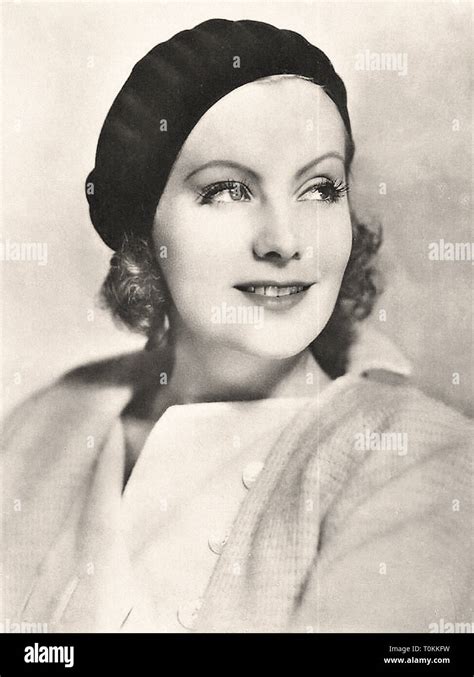 Portrait Of Actress Greta Garbo 1905 1990 Silent Movie Era Stock
