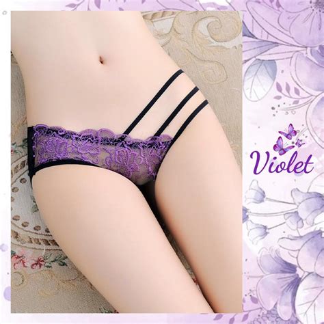 Jual Violet G String Wanita Celana Dalam Wanita Sexy Pakaian Dalam