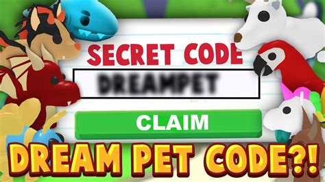 This Secret Code Gives Your Dream Pet In Adopt Me Working Roblox Adopt