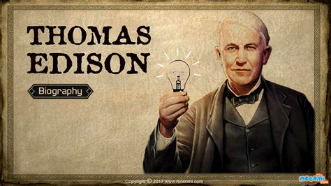 Thomas Edison Inventions Short Biography For Kids Mocomi
