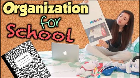 How To Get Organized For School Youtube