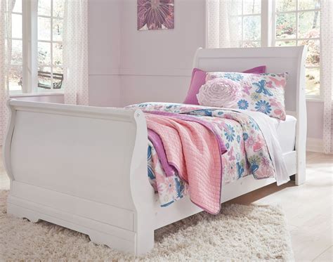 Anarasia White Twin Sleigh Bed From Ashley Coleman Furniture