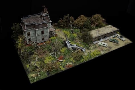 Miniscaping Bates Motel Diorama By Bradley Enfield Plastic Model Kits