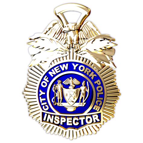 NYPD Inspector Pendant - Quarter Size - Police and Fire Jewelry Pricing