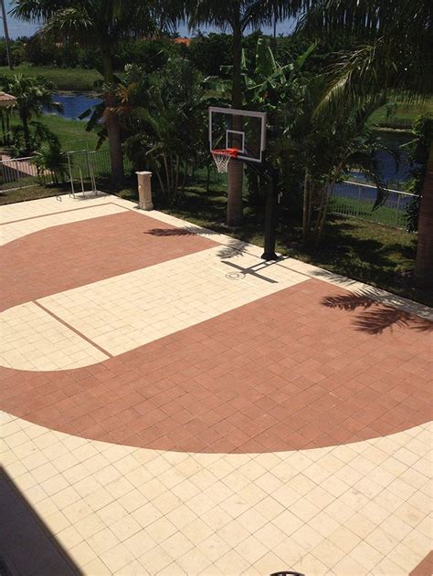 Paved Basketball Court Pavers Are Super Durable For Superstar Level