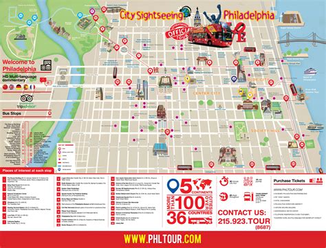 Philadelphia Attractions Map Pdf Free Printable Tourist Map