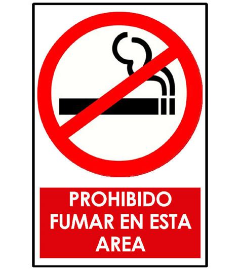 SeÑaletica Prohibido Fumar En Esta Área Multiservicios Metalgrafik 2e7