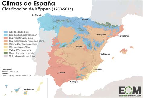 El Mapa De Los Climas De España Mapas De El Orden Mundial Eom