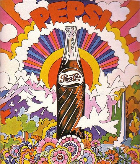Vintage Pepsi Psychedelic Art Pop Art Retro Art