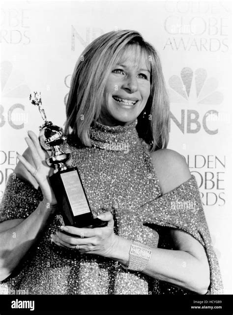 Barbra Streisand With Her Best Director Golden Globe Award For Yentl