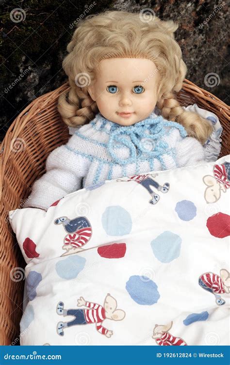 Blonde Doll With Big Blue Eyes At The Flea Market At The Golden Oldies