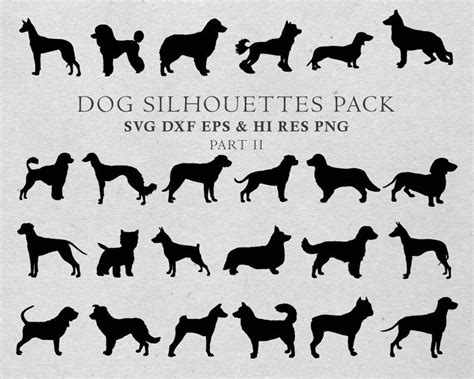 Dog Clipart Vector Eps Ai And Png Design Elements Digital Instant