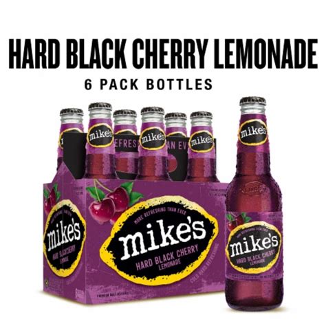 Mikes Hard Black Cherry Lemonade 6 Bottles 112 Fl Oz Food 4 Less