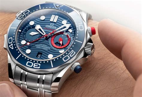Omega Seamaster Diver 300m Americas Cup Chronograph Time And