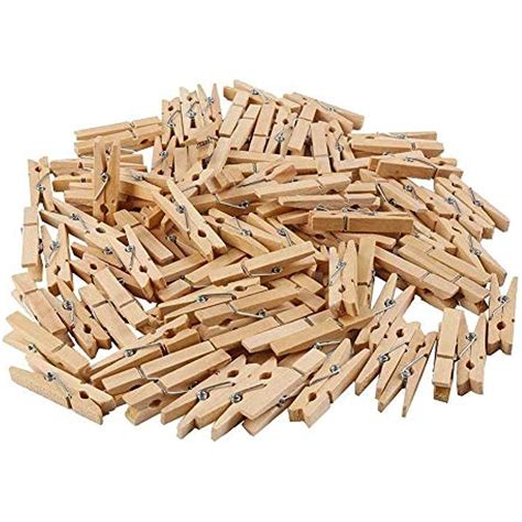 Mini Wooden Clothespins Pictures 100 Bulk Small Natural Traditional