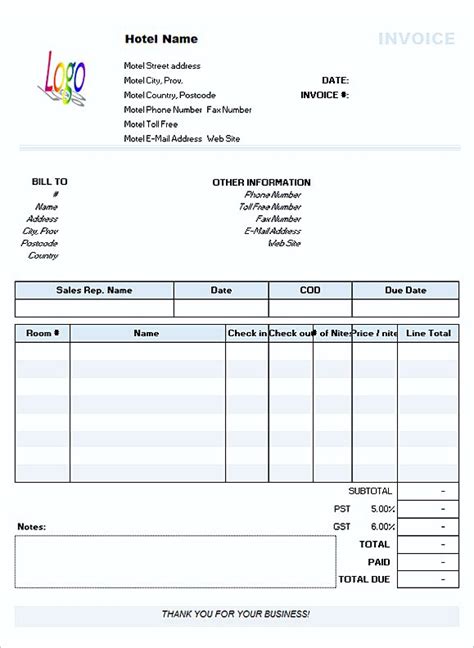 Add discounts, add more fields if applicable. Simple Invoice Template Word