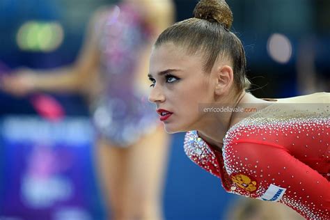 Alexandra Soldatova Russia Listened To Her Coach Before The Start Of Her Routine World Cup