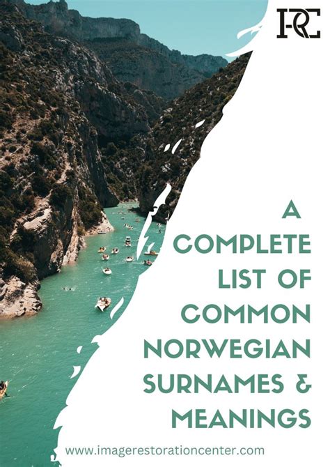 A Complete List Of Common Norwegian Surnames And Meanings In 2023