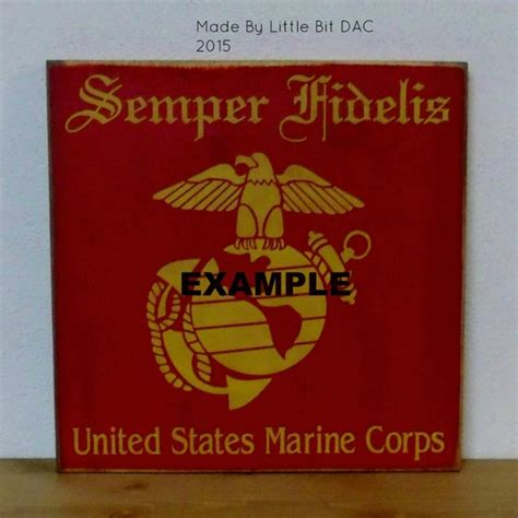 Semper Fidelis United States Marine Corps Solid By Littlebitdac