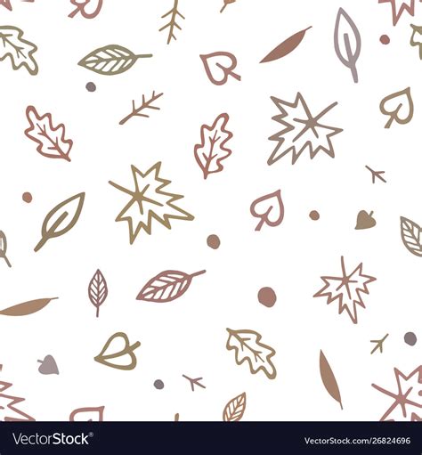 Seamless Pattern With Cute Hand Drawn Royalty Free Vector