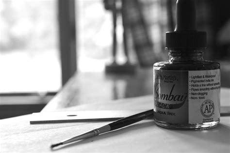Drawing With Black Ink The Necessary Art Tools And Materials Basic