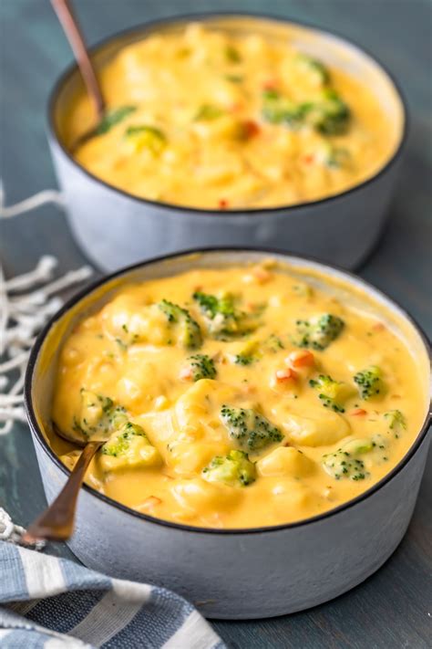 Start by sautéing onion, celery, carrot and chopped broccoli stalks until soft and fragrant then this soup is simply delicious! Broccoli and Cheese Soup Recipe with Gnocchi - (VIDEO!!!)