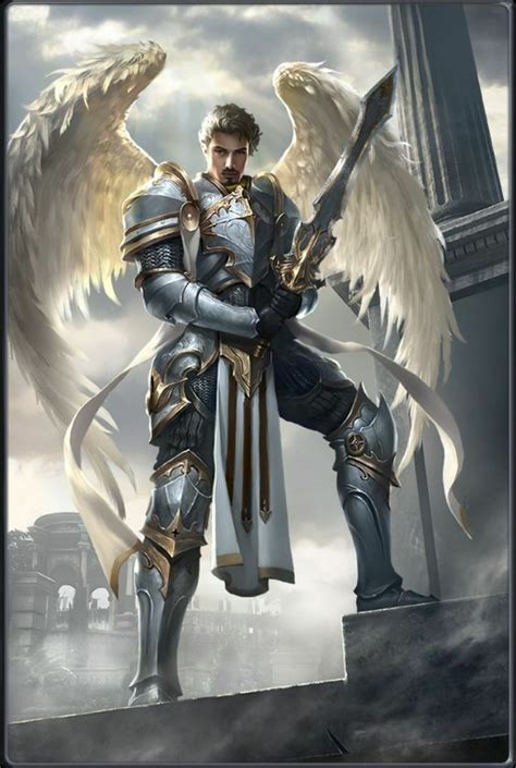 Fantasy Warrior Angel Warrior Fantasy Male Male Angels Angels And Demons Fantasy Character