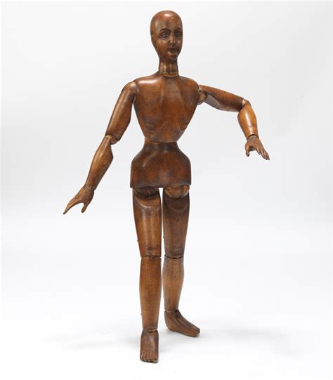 Wooden Artist Figure Model A Large Articulated Wood Artists Figure