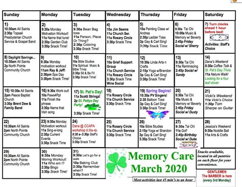 Dementia Calendars Calendar Template 2023