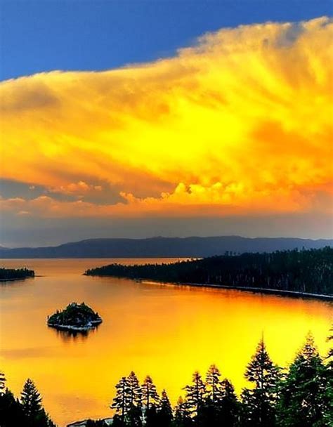 Sunset At Emerald Bay State Park ~ Lake Tahoe California Lago Tahoe