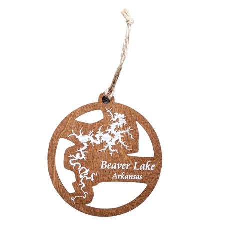 Beaver Lake Arkansas Wooden Ornament Custom Crafted Silhouettes