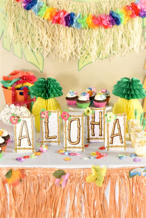 diy luau party decorations ideas