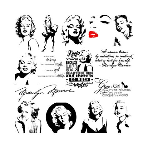 Marilyn Monroe Svg File For Cricut Actress Svg Norma Etsy México
