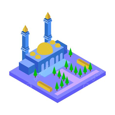 Mosques Clipart Hd Png Isometric Mosque Vector Illustration Isometric