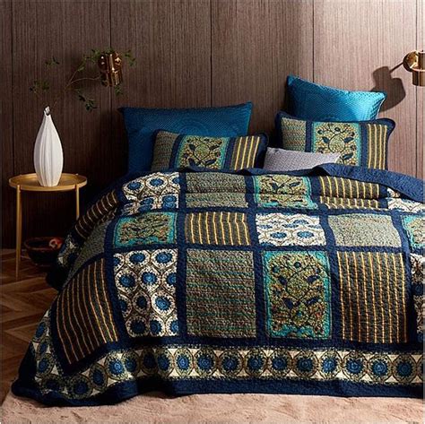 Super King Bedspreads Coverlets Piece Printed Patchwork Bedspread