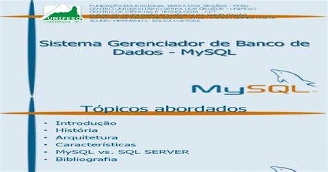Download Pdf Sistema Gerenciador De Banco De Dados Mysql