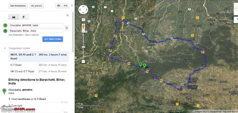Roads, streets and buildings on satellite photos; NH2: Delhi to Kolkata, Puri, Benaras, back to Delhi - 5000 ...