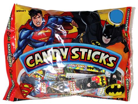 Buy World Confections1 Bag Candy Sticks Dc Comics Superman And Batman