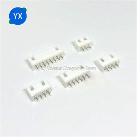 50pcs lot xh2 54 pin header connector 2p 3p 4p 5p 6p 7p 8p 9p 10p