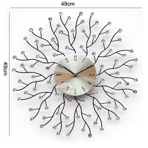 Maybe you would like to learn more about one of these? Unusual Wall Clocks 19 Inch Wrought Iron Large Crystal ...