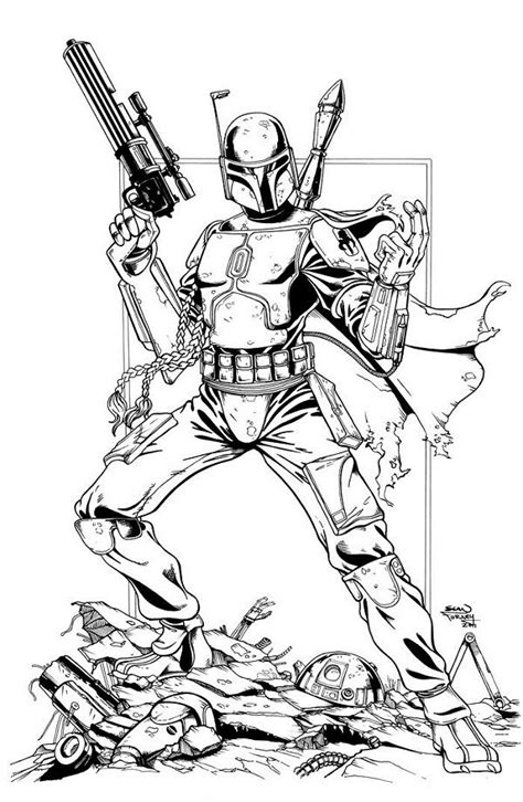 Star Wars Bounty Hunter Coloring Pages