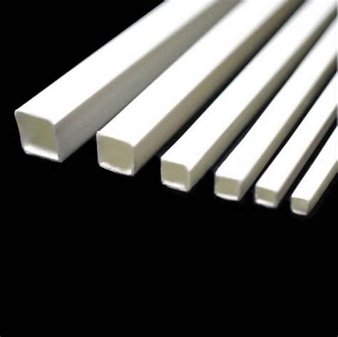 3x3mm 10x10mm Abs Square Tube Styrene Plastic Tubing Plasticard