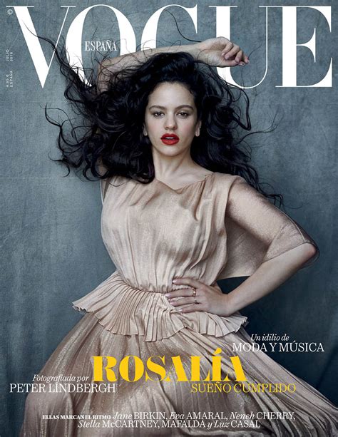 Rosalía Covers Vogue Spain July 2019 By Peter Lindbergh Fashionotography