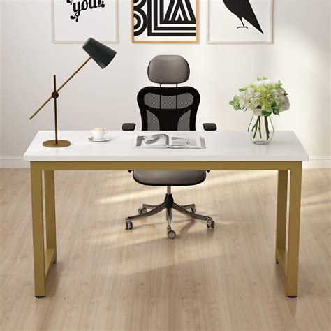 Buy Tribesigns Modern Computer Desk 55 Inches Large Office Desk