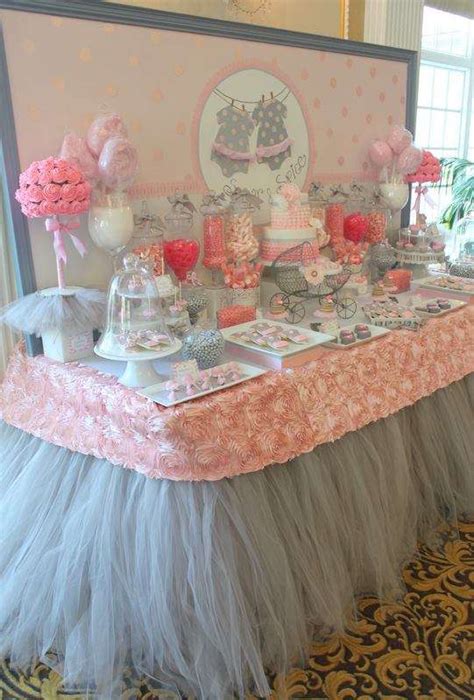 Pink Tutu Twin Baby Shower Baby Shower Ideas Themes Games Baby Shower