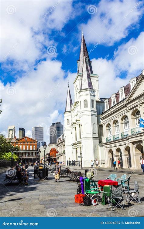 St Louis Cathedral In The French Quarter In New Orleans Editorial