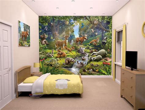 Free Download Abstract Forest Wallpaper For Norway Bedroom Decoration