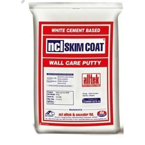 Ncl Skim Coat Cement Based Wall Putty 20 Kg At Rs 850bag In Pune Id